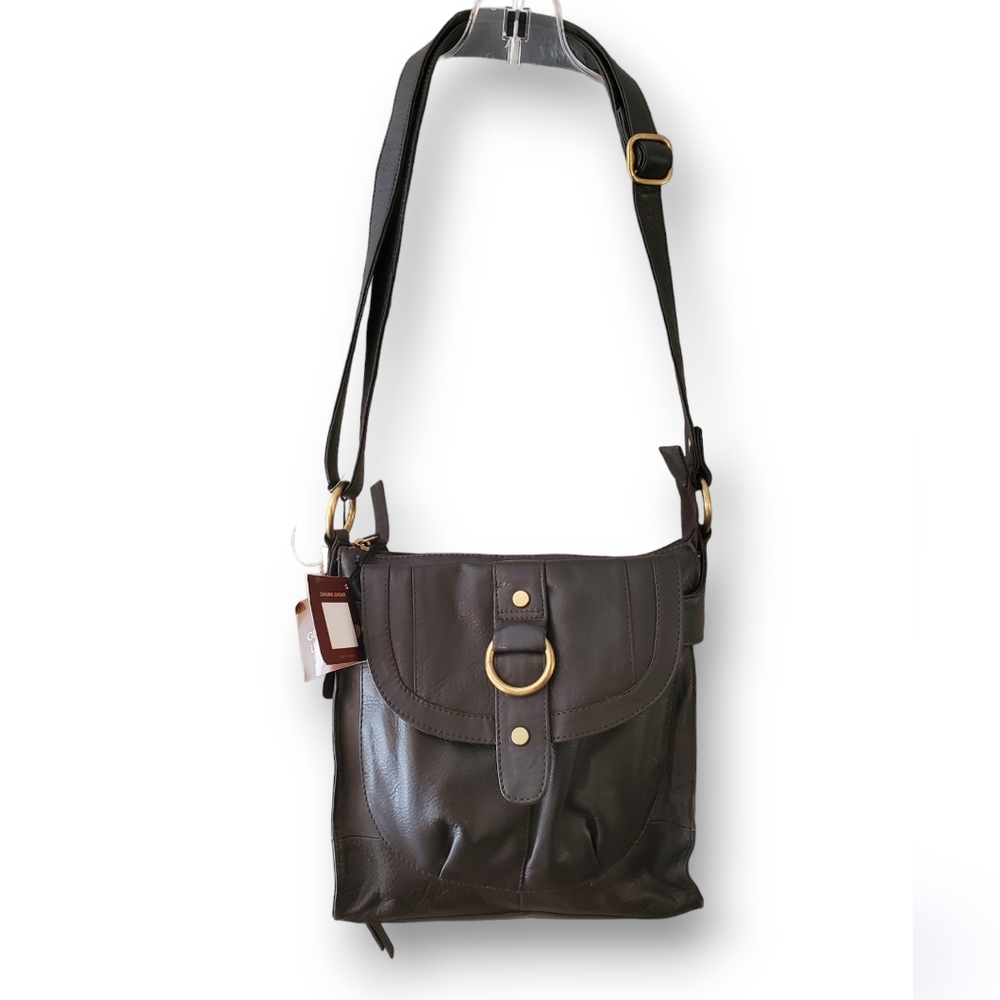 Great American Leather Works Crossbody/Shoulder Bag, 100% Genuine Leathe…